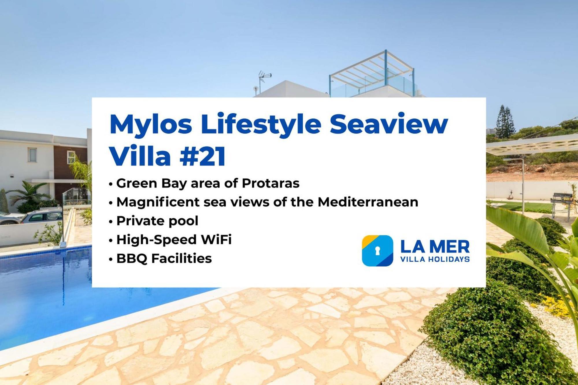 Mylos Lifestyle Seaview Villa #21 Protaras Eksteriør bilde